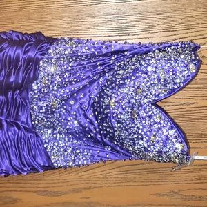 Purple prom dress